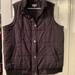 Black Winter Vest